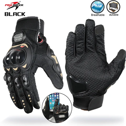 Мотоциклетные перчатки Pro-Biker, полнопалые, нескользящие, для езды на мотоцикле и велосипеде, для гонок
