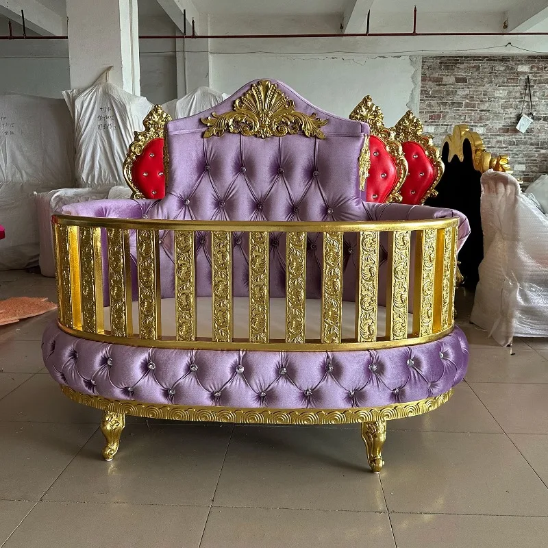 Manufacturers Produce European Children's Solid Wood Beds, Baby Bassinet Beds, Newborn Princess Beds, and All Kinds of Cribs
