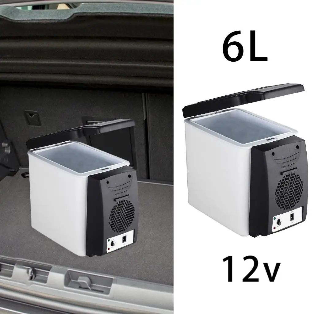 6L Portable Fridge Freezer 12V Car Refrigerator Cooler for Outdoor Travel