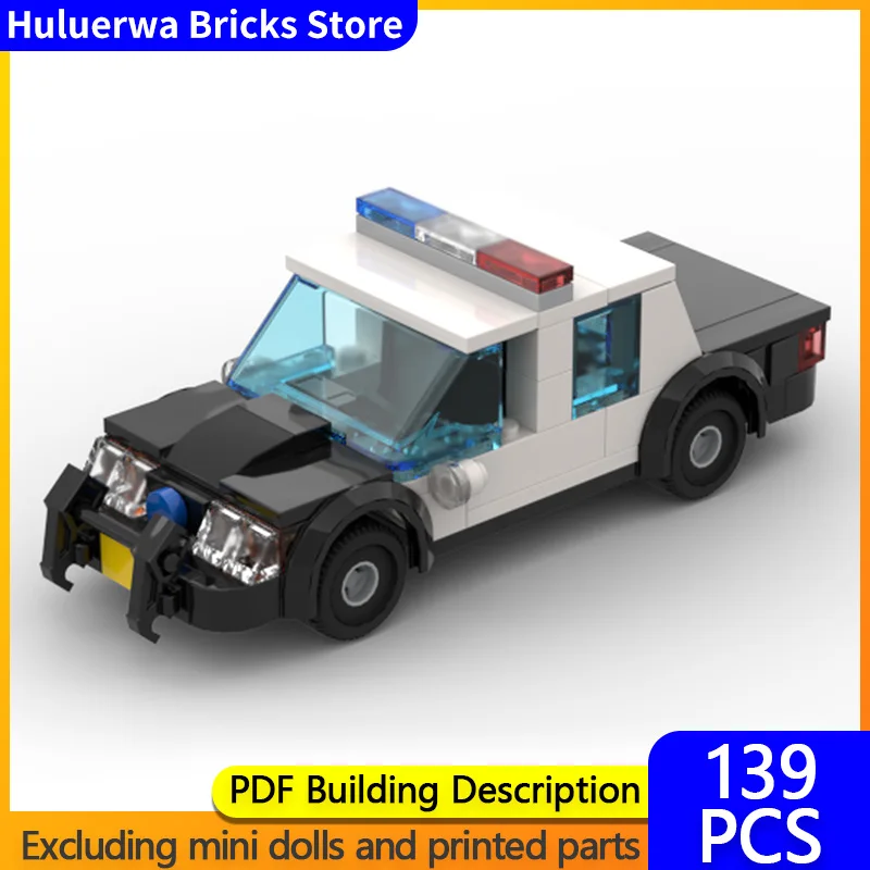 

Модель скоростного гоночного автомобиля MOC, строительные кирпичи, Корона, полицейский автомобиль Виктории, модульная технология, детские праздничные подарки, сборный игрушечный костюм