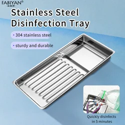 Stainless Steel Nail Tool Disinfection Tray Anti High Temperature And Corrosion-resistant Disinfection Box Nail Equipment Plate