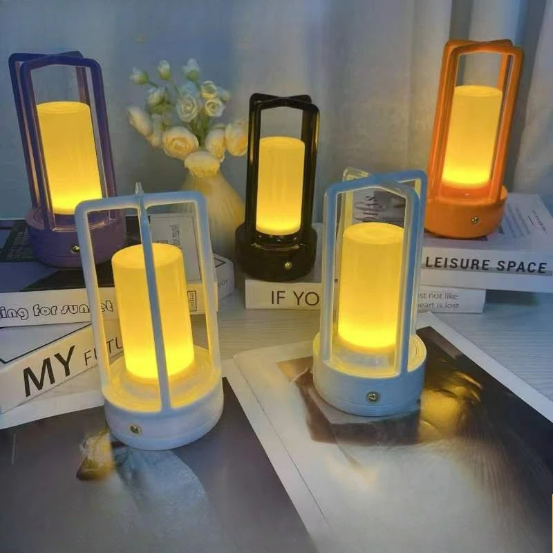 

Настольная LED-лампа Macaron Cross с USB-зарядкой, сенсорным диммером, эстетичный ночник для спальни, детской комнаты, декора стола