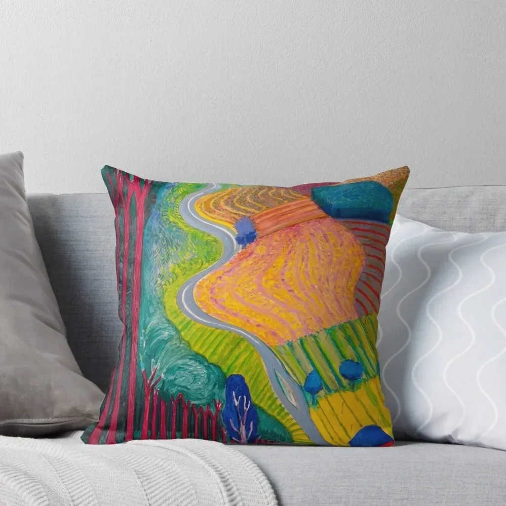 Original Paintings by David Hockney Throw Pillow Cushion Cover Set Pillowcases pillow