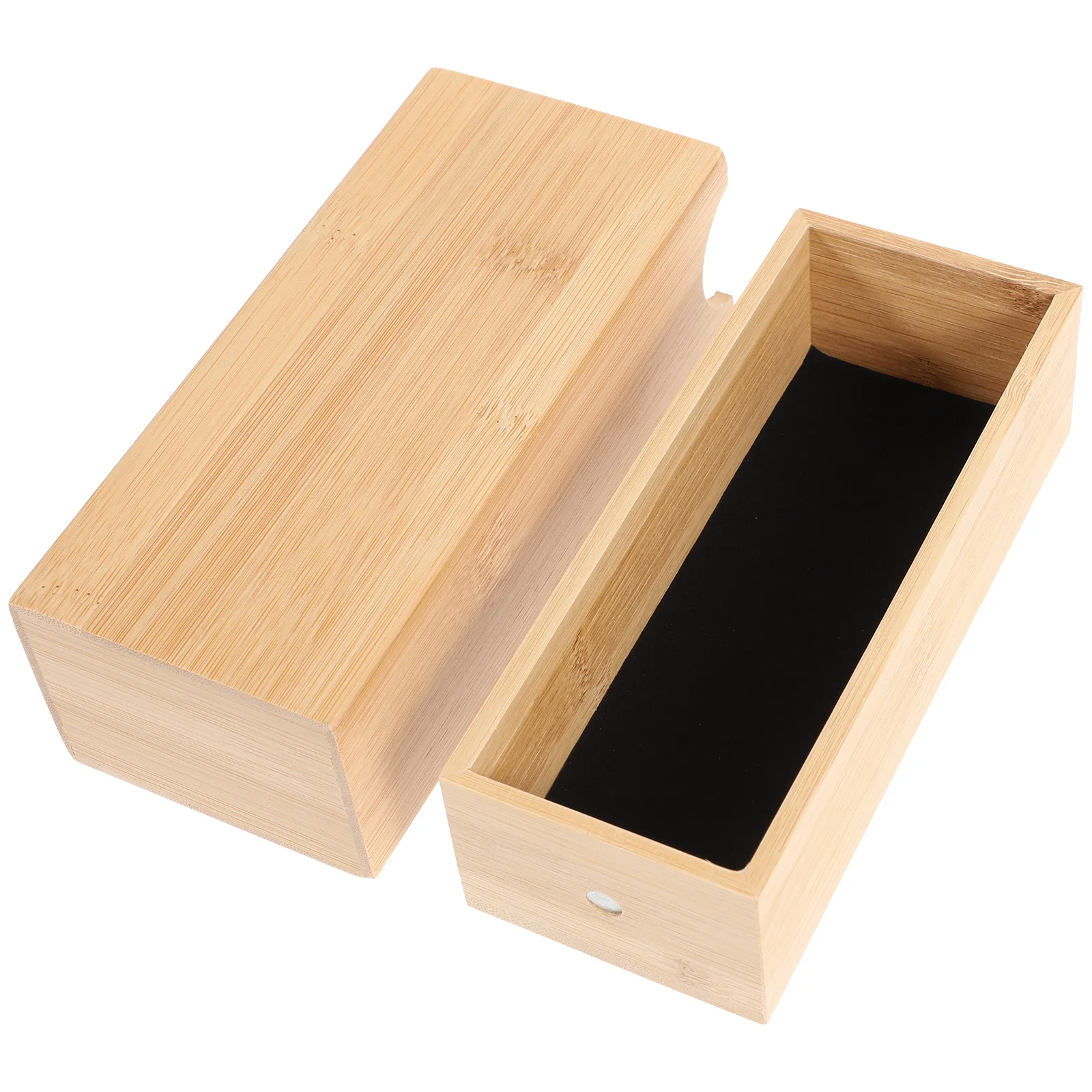 

1Pcs Bamboo Sunglasses Storage Box Vintage Style Durable Protective Eyeglasses Case Portable Lightweight Spectacles Container