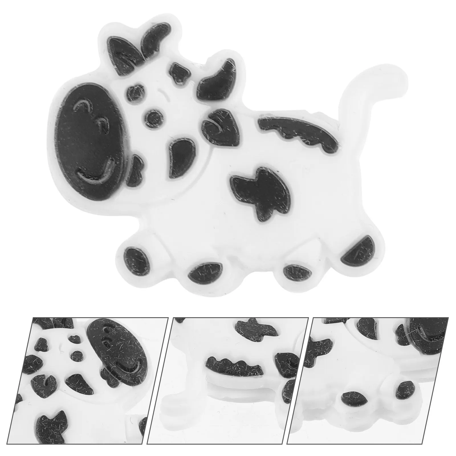 

Tennis Racket Dampener Silicone Cow Shape Mini Vibration Dampener Shock Absorber for Stability Easy Install Decorative Tennis