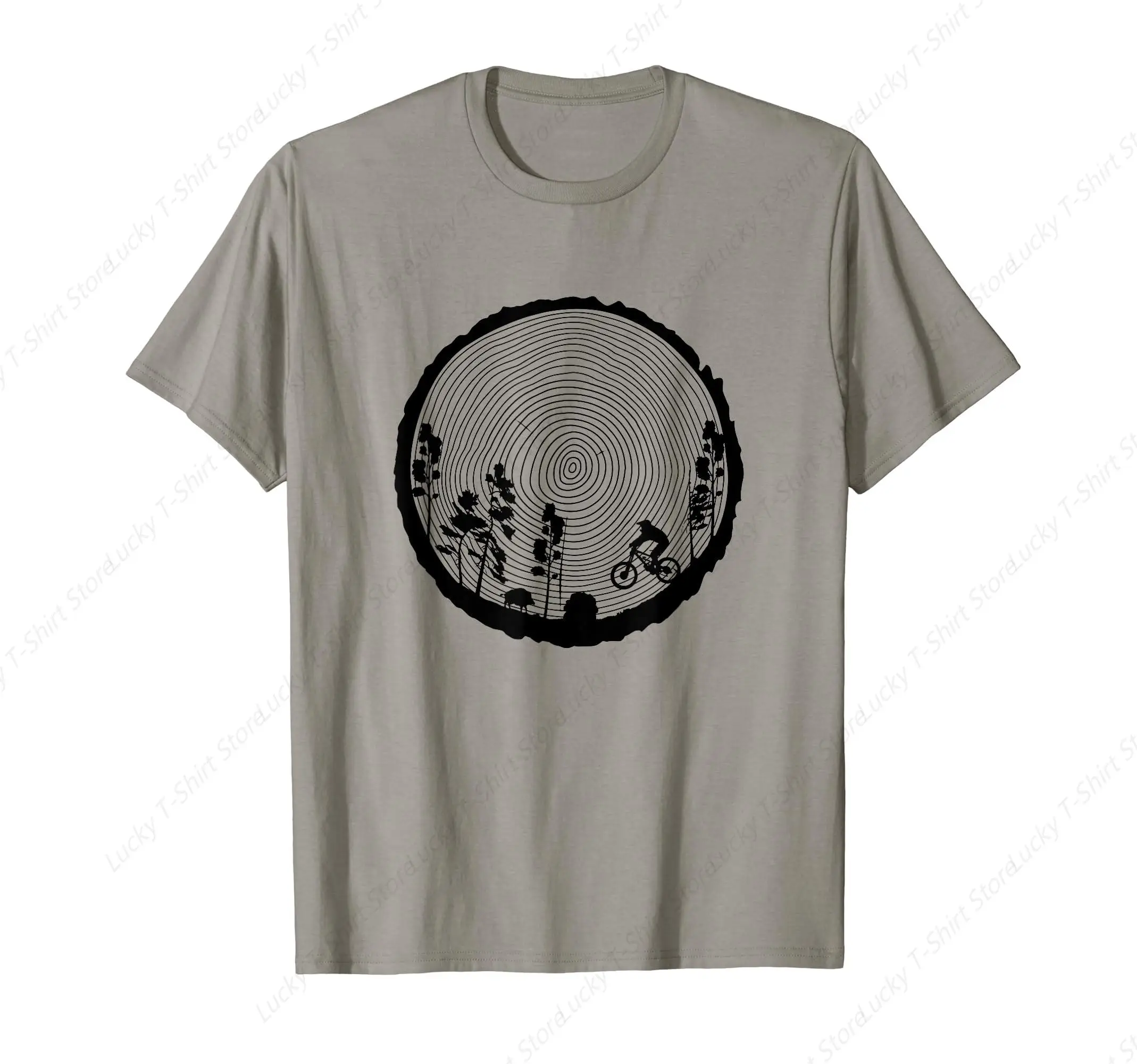 Mountain Bike T-Shirt Wood Downhill Single Track Gift