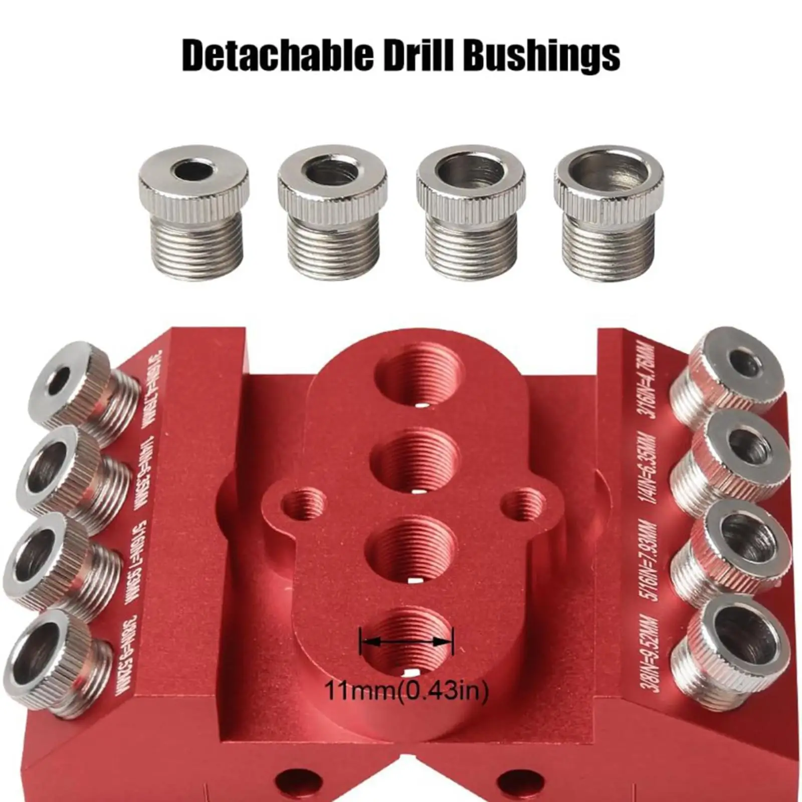 Maschera guida per trapano 30 45 Angolo di 90 gradi Localizzatori versatili Kit trapano Maschera per trapano per vite di decro per ponte di lavorazione del legno