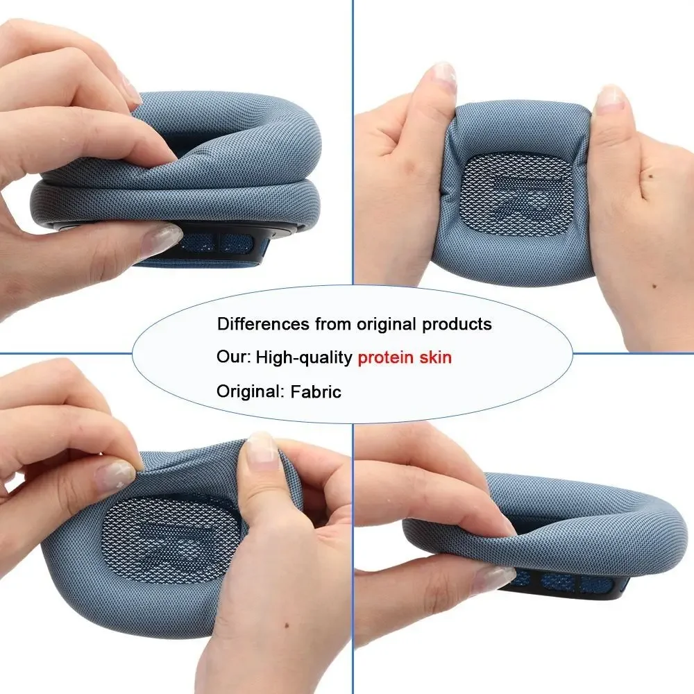 وسادة أذن لأجهزة Apple AirPods Max، غطاء وسادة إسفنجي بديل لسماعات الرأس، ملحقات سماعة الأذن، ZUODUO