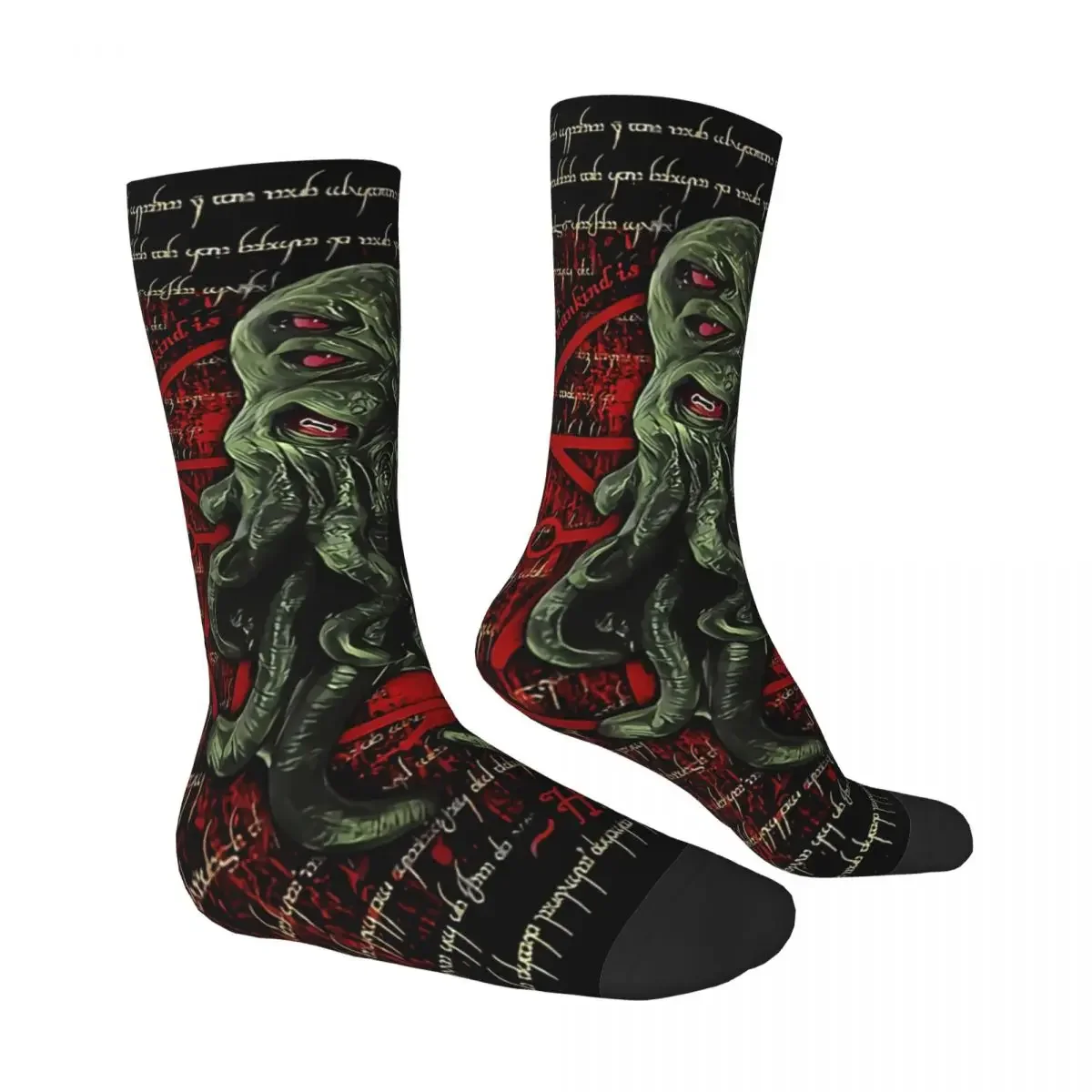 Hip Hop Retro Octopus Crazy Men's Socks Cthulhu Mythos Unisex Harajuku Seamless Printed Novelty Happy Crew Sock Boys Gift