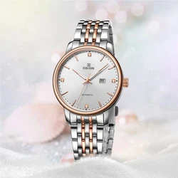 EBOHR Stylish Women's Automatic Watch Sapphire glass Water Resistant Mechanical Perfect for Urban Fashion and Independent Women