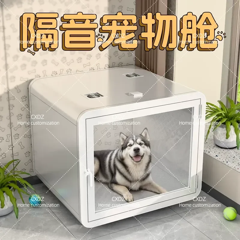 Removable Soundproof Pet Cage Hut Mini Dog House Cat Nest Silent Sleeping Cabin Small Household Portable Pet Room