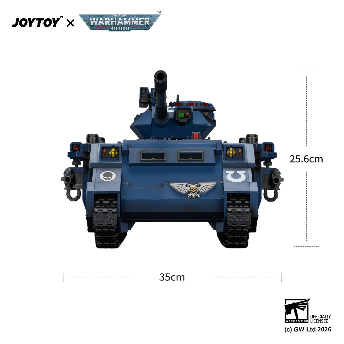 JOYTOY 1/18 Warhammer 40K Action Figures Ultramarines Predator Destructor with Turret-Mounted Autocannon - view 6
