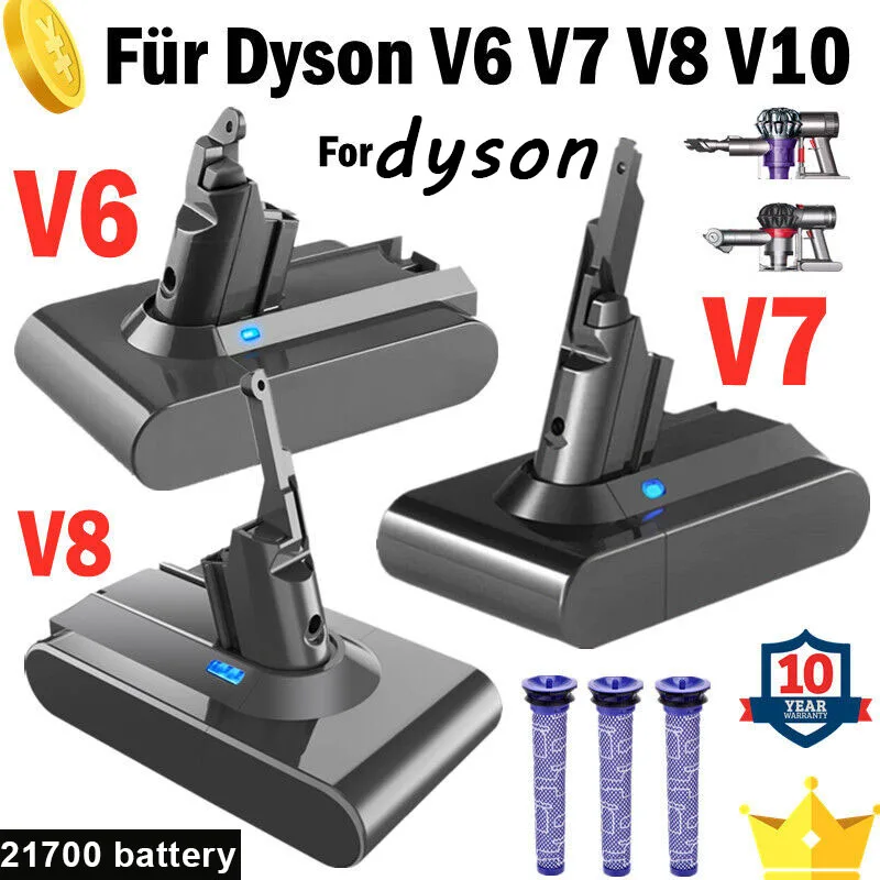 Dla Dyson V6 V7 V8 odkurzacz ręczny absolutny dla Dyson V8 akumulator V8 SV10 batteri V8 puszysty YH5