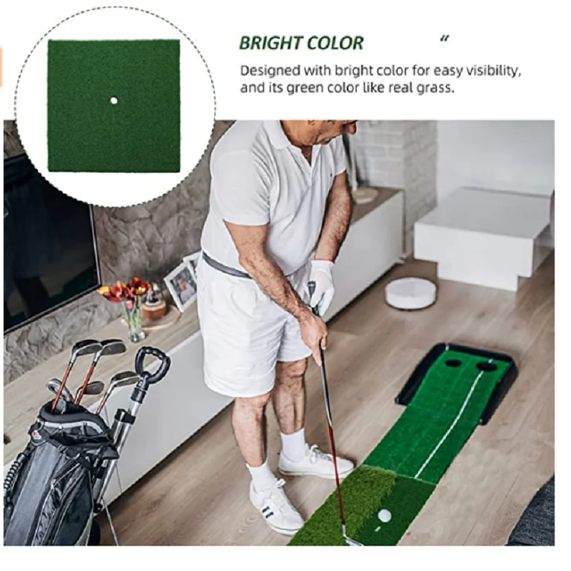 Golf Putting Mat Mini Green Training Mat Indoor Putting Green Outdoor Putting Green Artificial Grass Practice Equitment Training