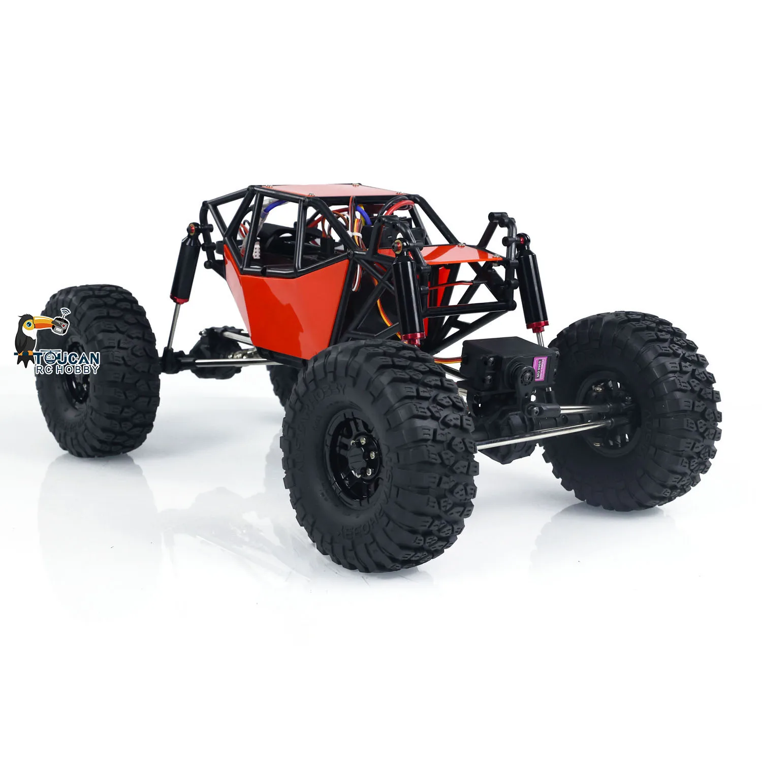 Spielzeug RTR RC-Geländewagen im Maßstab 1:10, 4 x 4 Funksteuerung, bereit zum Laufen, Rock Crawler, elektrisch lackierter fertiger LKW als Geschenk TH24039 – Detail 11