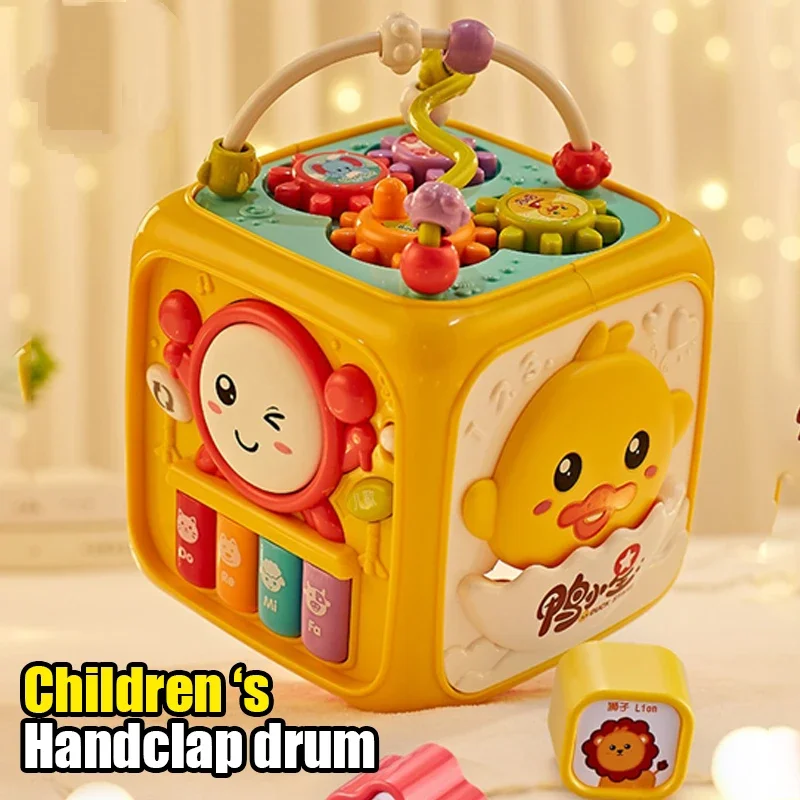 Jouet bébé 0 à 6 mois bruit main battement tambour jouets bébés clap batteur battement tambour hexaèdre musique enfant jouet éducatif cadeaux