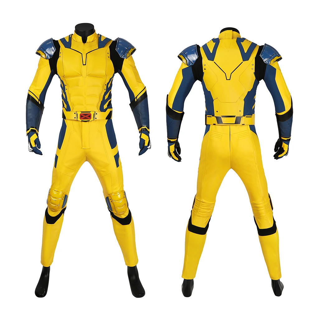 James Howlett Cosplay Costume Dead3 Logan Yellow Armour Outfit High Quality Superhero Battle Suit Male Halloween Carnival Outfit