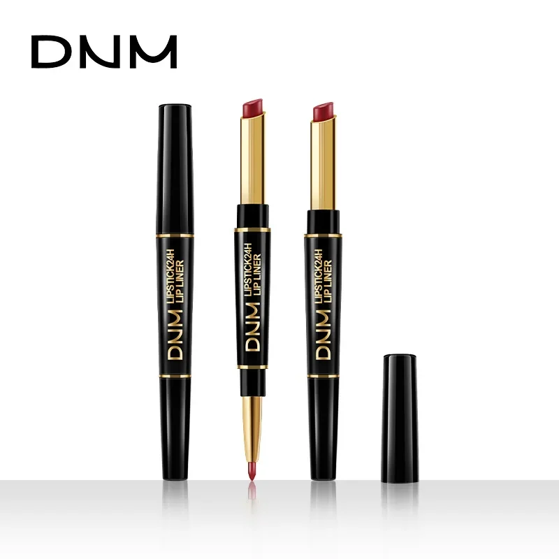 Fluwelen Matte Lip Liner Lipstick Pen Rode Contour Tint 2 in 1 Sexy Naakt Rode Contour Tint non-stick Cup Lipliner Make-up Cosmetische