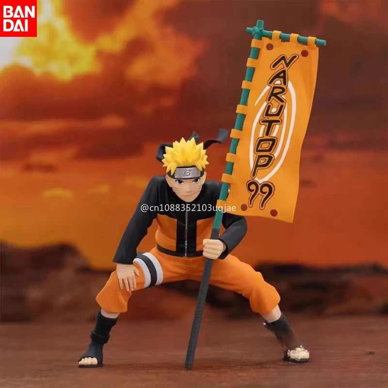 2024 New Bandai Naruto  Commemorative Model Naruto Handmade Action Figure Model PVC Doll Collection Toy Ornament Adult Birthday