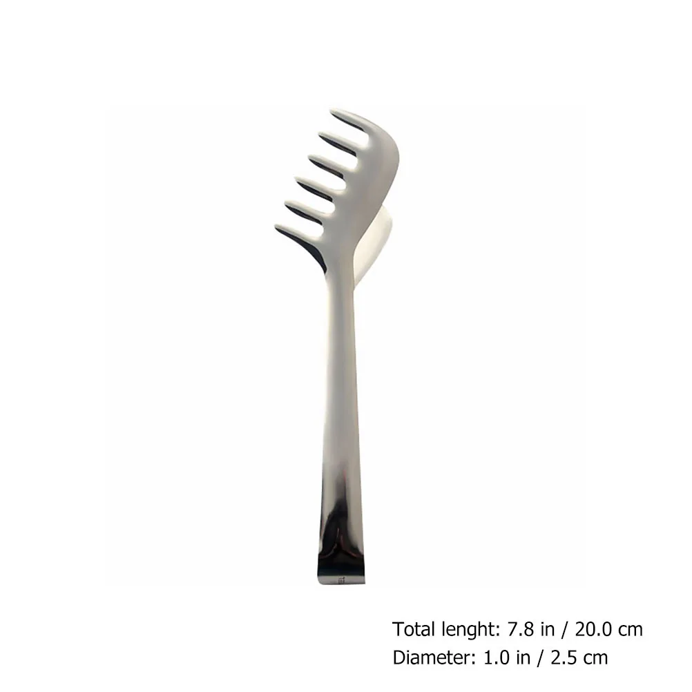 

Spaghetti Stainless Steel Multi-Functional Pasta Serving Tool Locking Food Tong Salad Bbq Clamp Buffet Cooking Grilling