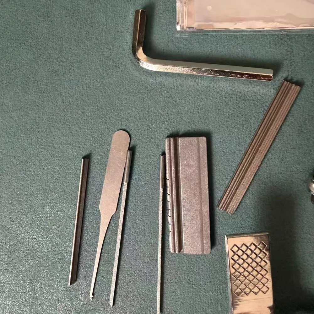 1 Set High Quality Flat-mouth Ka-ppa Tin Foil One-character Flat-mouth Tin Foil Locksmiths Tools