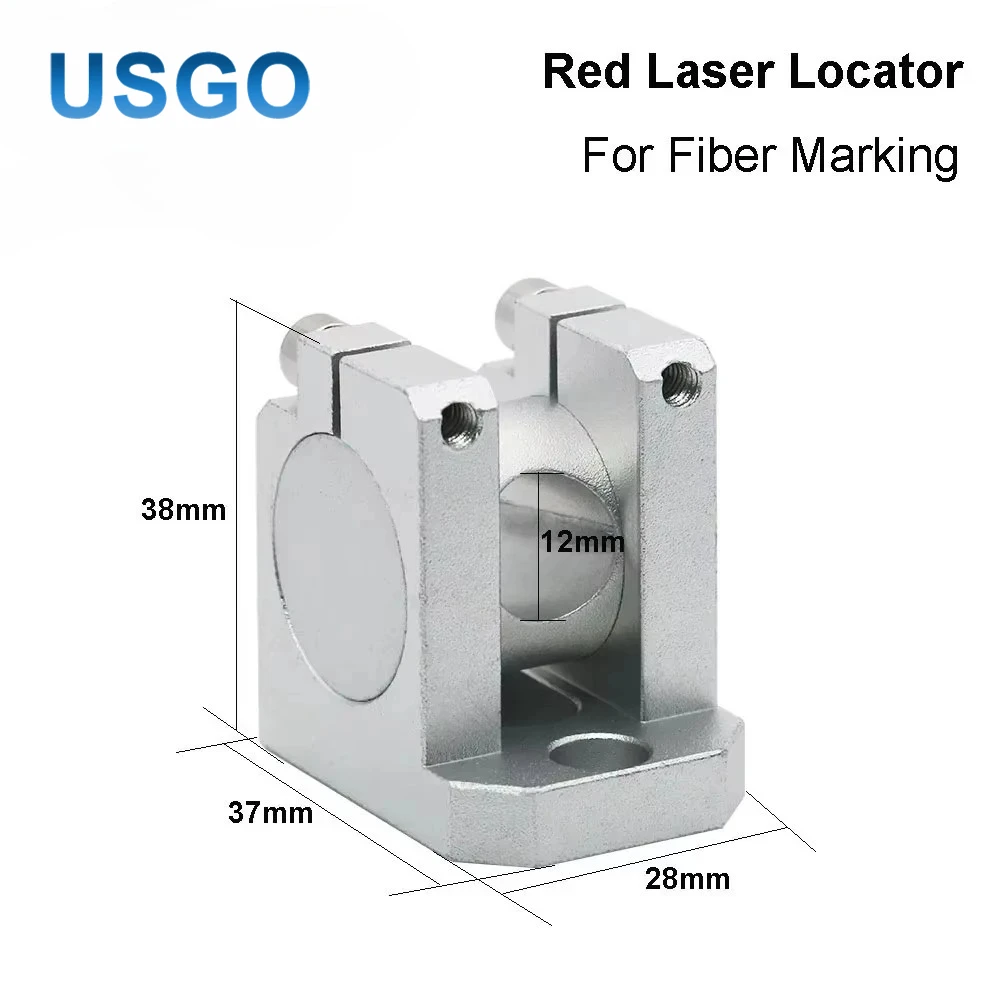 

Красный лазерный локатор, локатор с красной точкой, диаметр детали 12 мм, аксессуары для оптической дорожки для маркировочной машины для оптоволокна и металла