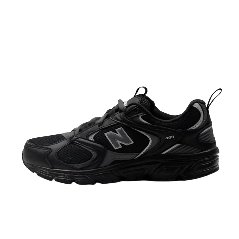 New Balance 408 Unisex Low-Top Casual Running Shoes  Black, Retro Style, Non-Slip Outsole, Durable & Comfortable ML408K