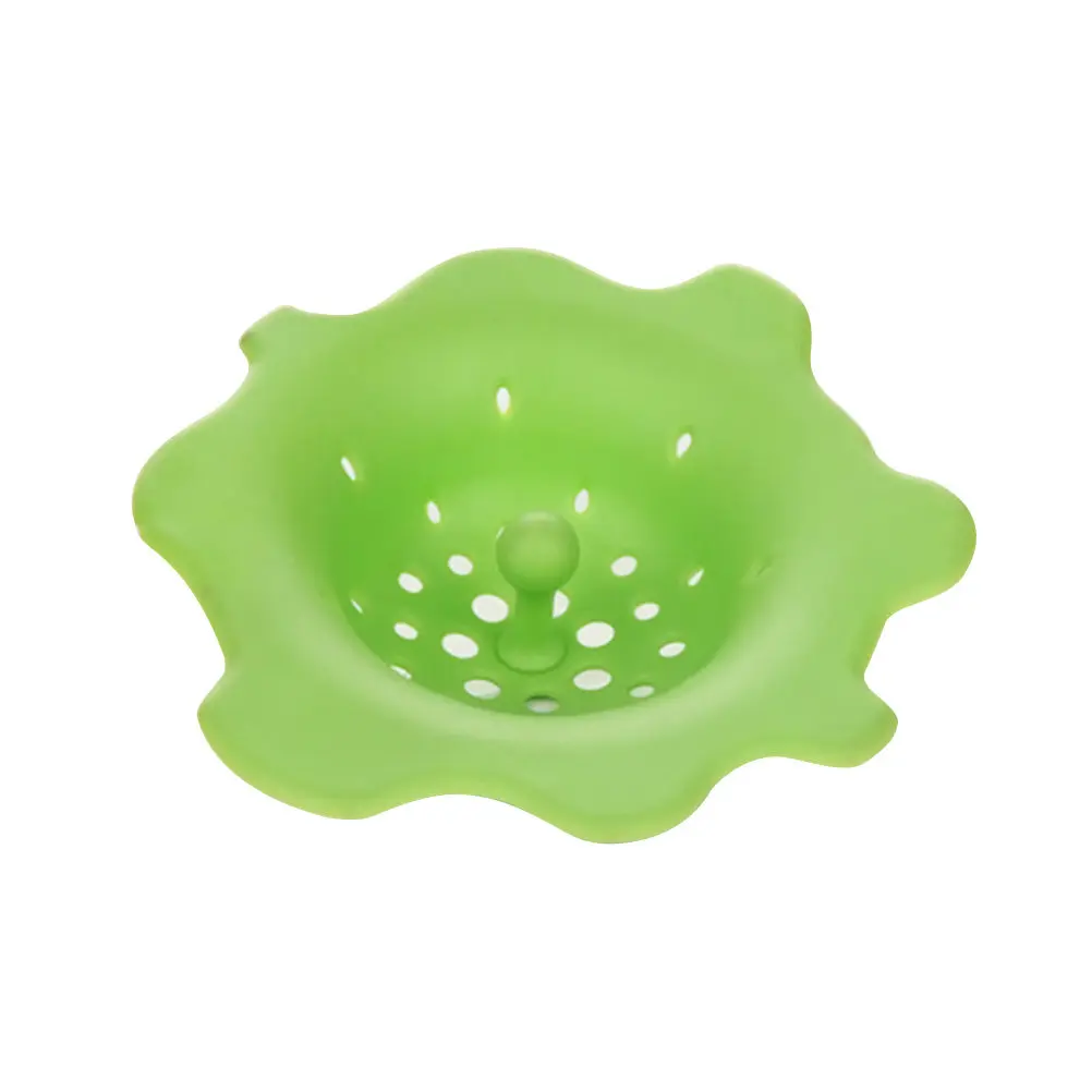Premium Silicone Kitchen Sink Strainer Drain Filter for Sinks Bath Tubs Laundry Tubs Shower Drains Hair Catcher Green