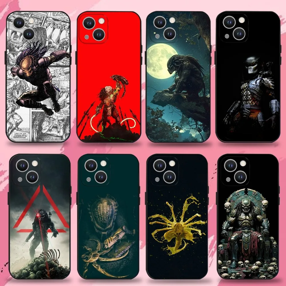 

The Predator Phone Case For iPhone 16,15,14,13,12,11 Plus,Pro Max,XS,X,XR,SE,Mini,8,7,Soft Silicone Black Cover