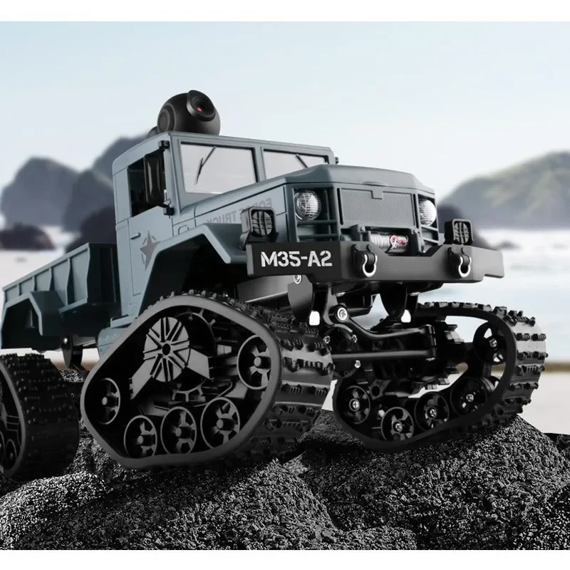 WIFI RC Off-Road Heavy Duty Four-Wheel Drive Snow Climbing Wheel Military Card Model Modification Beginner Toy Car Remote Contro