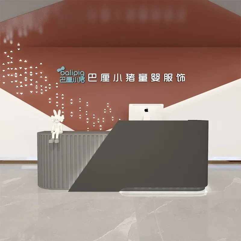 For Beauty Modern Reception Desk Podium White Lectern Simple Reception Desk Restaurant Salon Organizers Mostrador Unique Furnitu