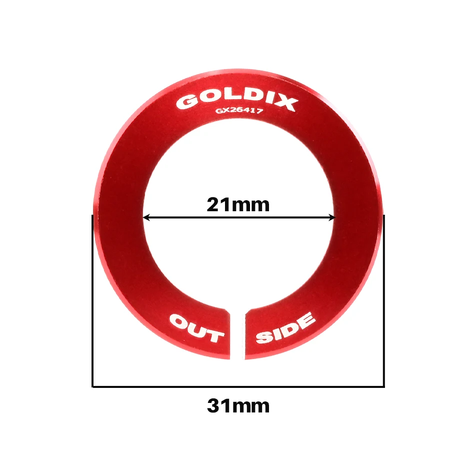 GOLDIX Fahrradnaben-Drehmomentkappe für Rockshox Gabel, Drehmomentkappe Boost 15x110mm Endkappen-Konverter – Detail 3