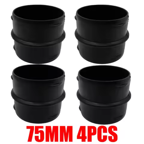 4PCS 75mm Pipe Flat Connector Car Parking Heater Air Diesel Heater Ducting Hose Tube Connect For Car Truck Camper Caravan