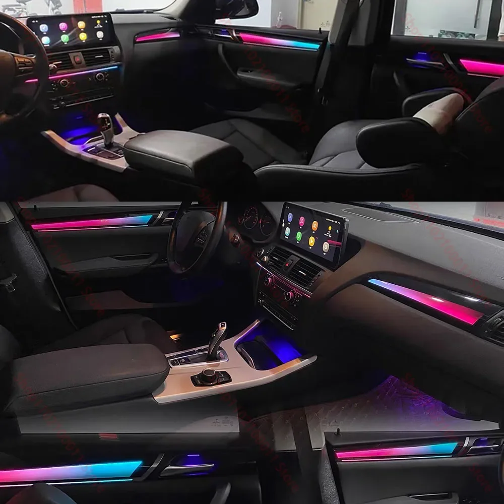 For BMW X3/X4 F25/F26 (2012-2017) Symphony Ambient Lights – 1:1 OEM-Style Interior LED Atmosphere Lighting view 2