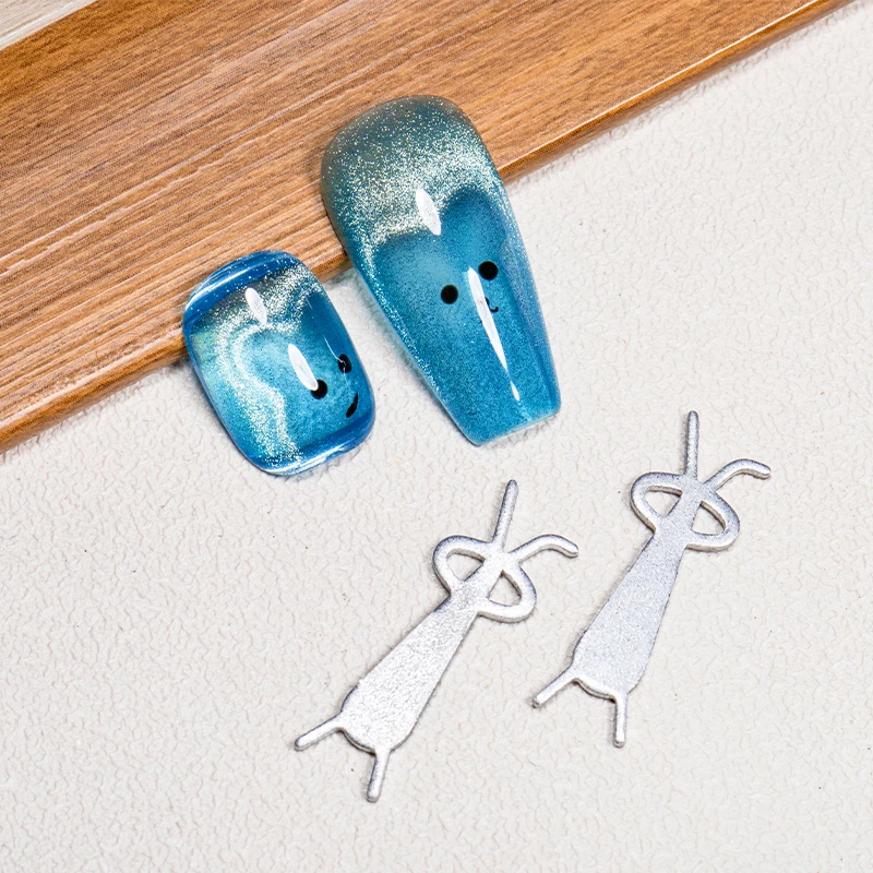 Rabbit-Shaped Iron Wire Can be Used with Magnets to Draw Out Rabbit ears Shapes Effect For Cat Eye Polish Magnetic Nail Art Tool
