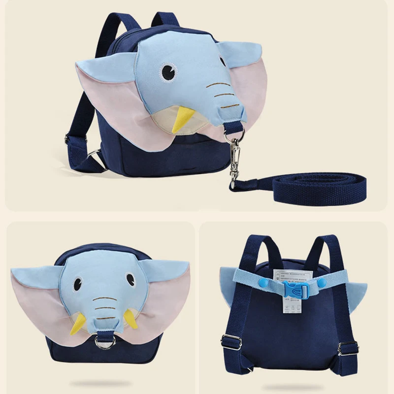 Baby Walker Children Anti Lost Harness Backpack Walking Elephant Bag Toddler Walking Safety Bag Strap Carrier For Kids Toddler