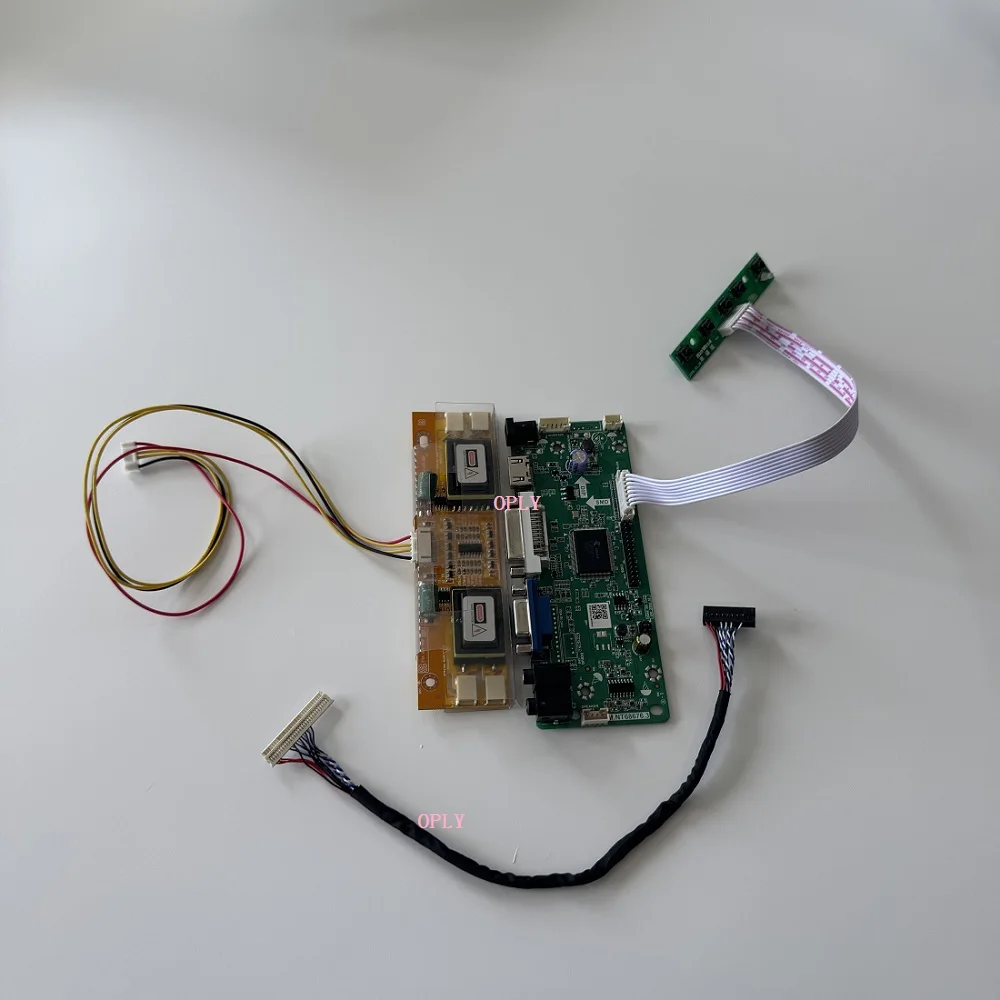 

Controller board HDMI-compatible VGA DVI for LTM200KT01 LTM200KT03 1600X900 LCD panel screen monitor DIY 20" 4 lamps