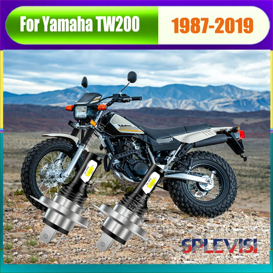 H4 9003 LED Whtie Headlight - engineered for ultimate durability For Yamaha TW200 1987 1988 1989 1990 1991 1992 1993 1994 -2019