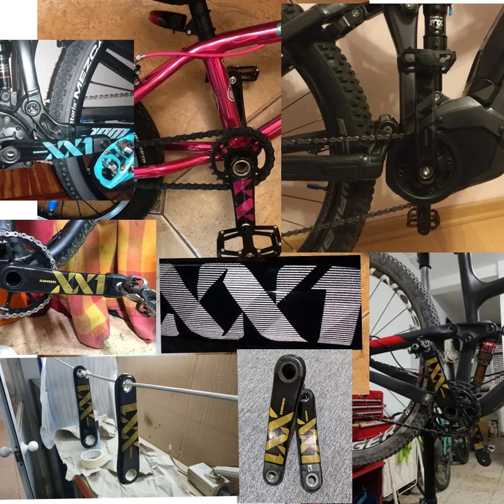 Mountain Bike XX1 EAGLE Crank Sticker AM DH crank decal MTB crankset stickers glossy high quality decals for sram