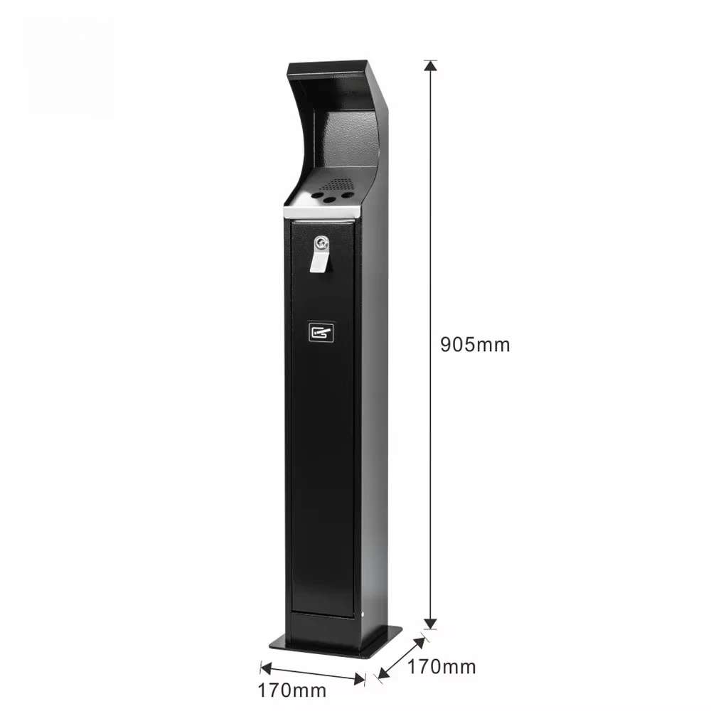 Street Use Cigarette Ashtray Outdoor Dustbin Floor Standing Cigarette Ash Storage Bin