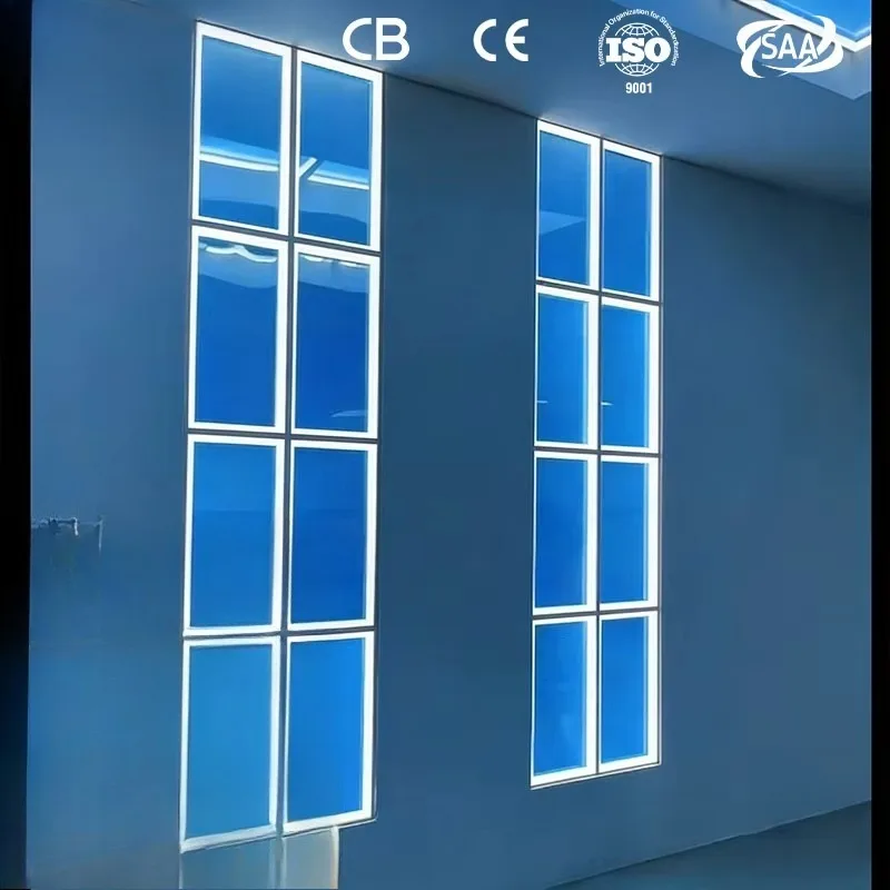 Simulated blue sky virtual skylight ceiling IP54 SMD2835 high brightness LED 6000K smart office home artificial blue light
