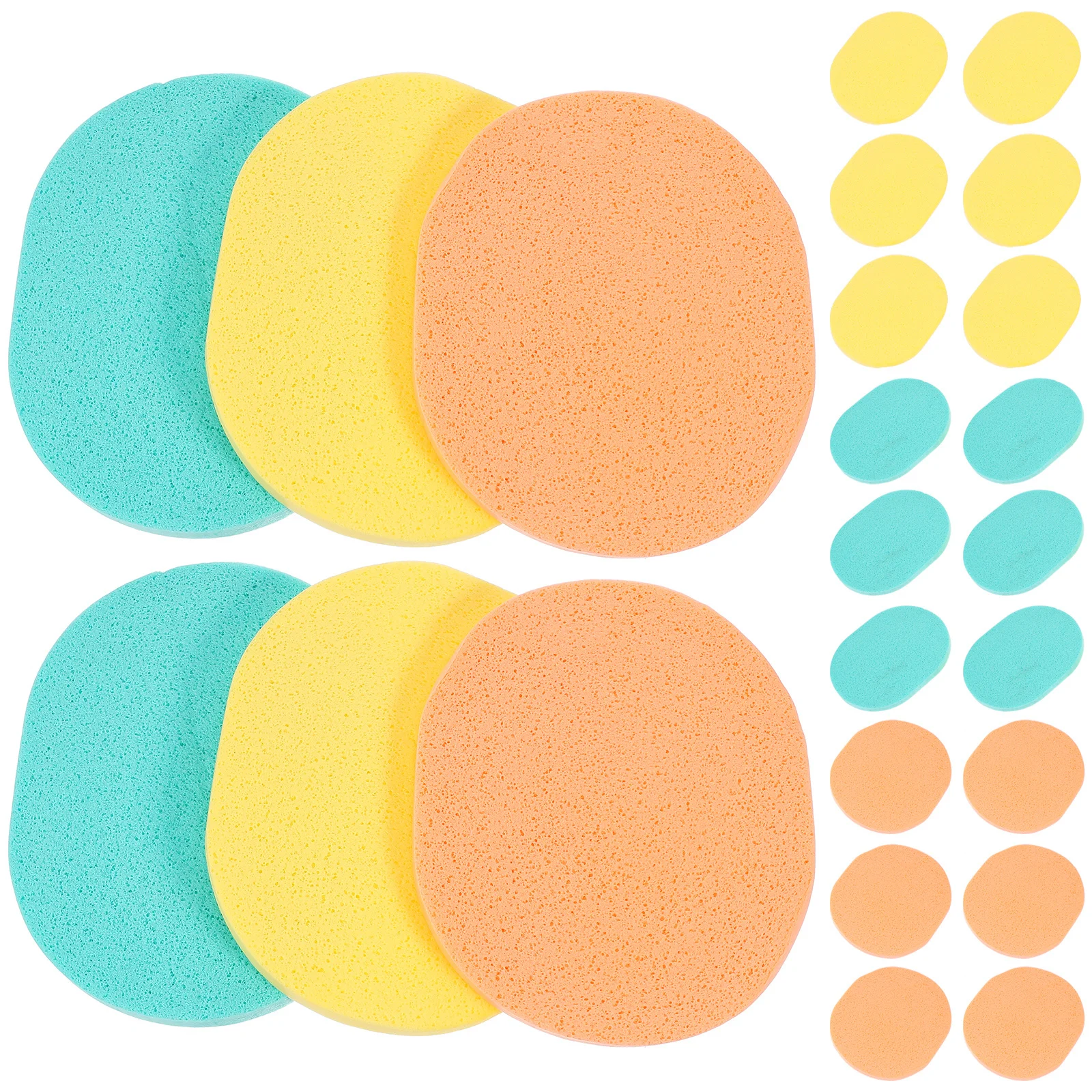 50 szt. Gąbek do oczyszczania twarzy, gąbki do twarzy do głębokiego oczyszczania, kontrola sebum, rozjaśnianie, usuwanie makijażu, wygładzanie