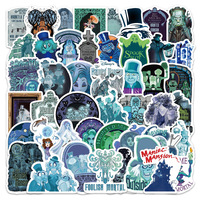 60PCS Disney Horror Movie Haunted Mansion Sticker Cartoon Fun Doodle Waterproof Decal Toy Gift for Water Cup Guitar Laptop