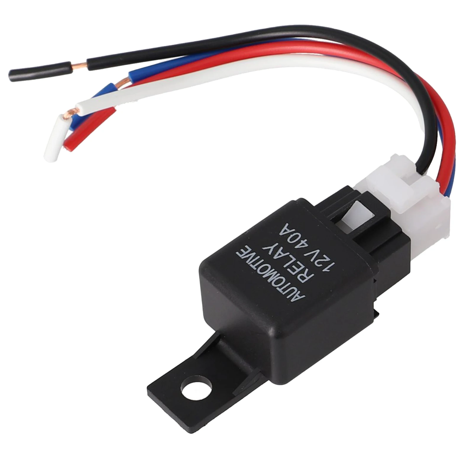 SPST Cable Car Relay Cable Car Relay 12V 40A 1*Cable 1*Car Relay Black Cable Car Relay HID Headlights Brand New