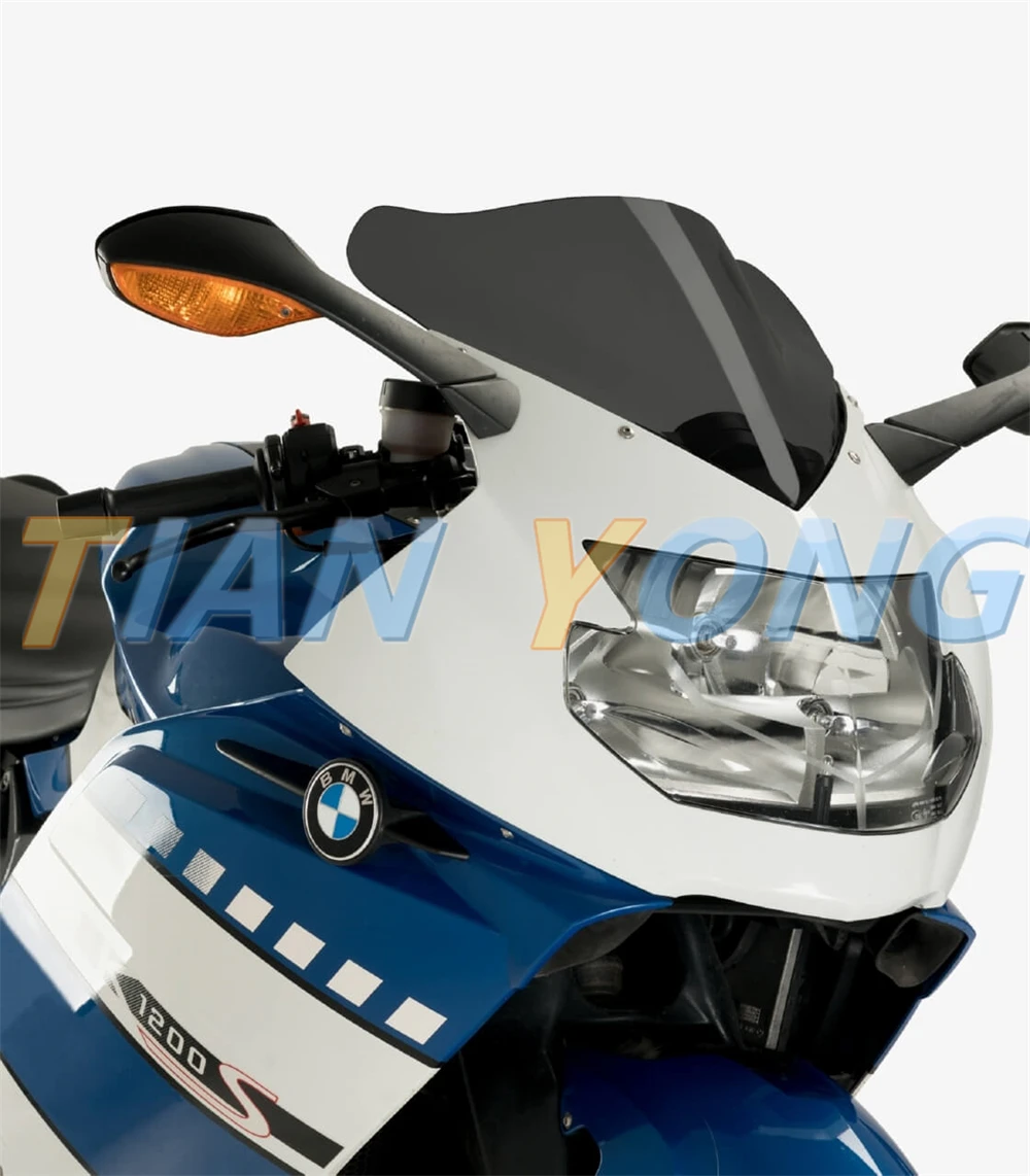 For BMW K40 K1200S K 1200 S 2003 2004 2005 2006 2007 2008 2009 ABS Windscreen Accessories Double Bubble Windshield Deflector