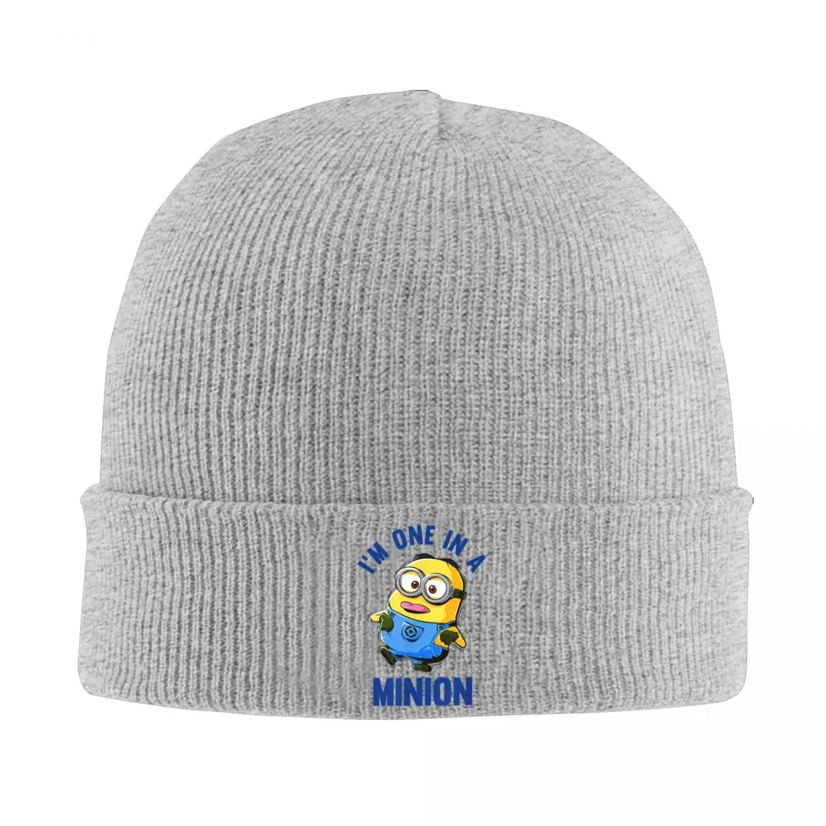 Despicable Me Fashion Hats Minion Thin Hat Bonnet Hipster Skullies Beanies Caps Men Women's Earmuffs