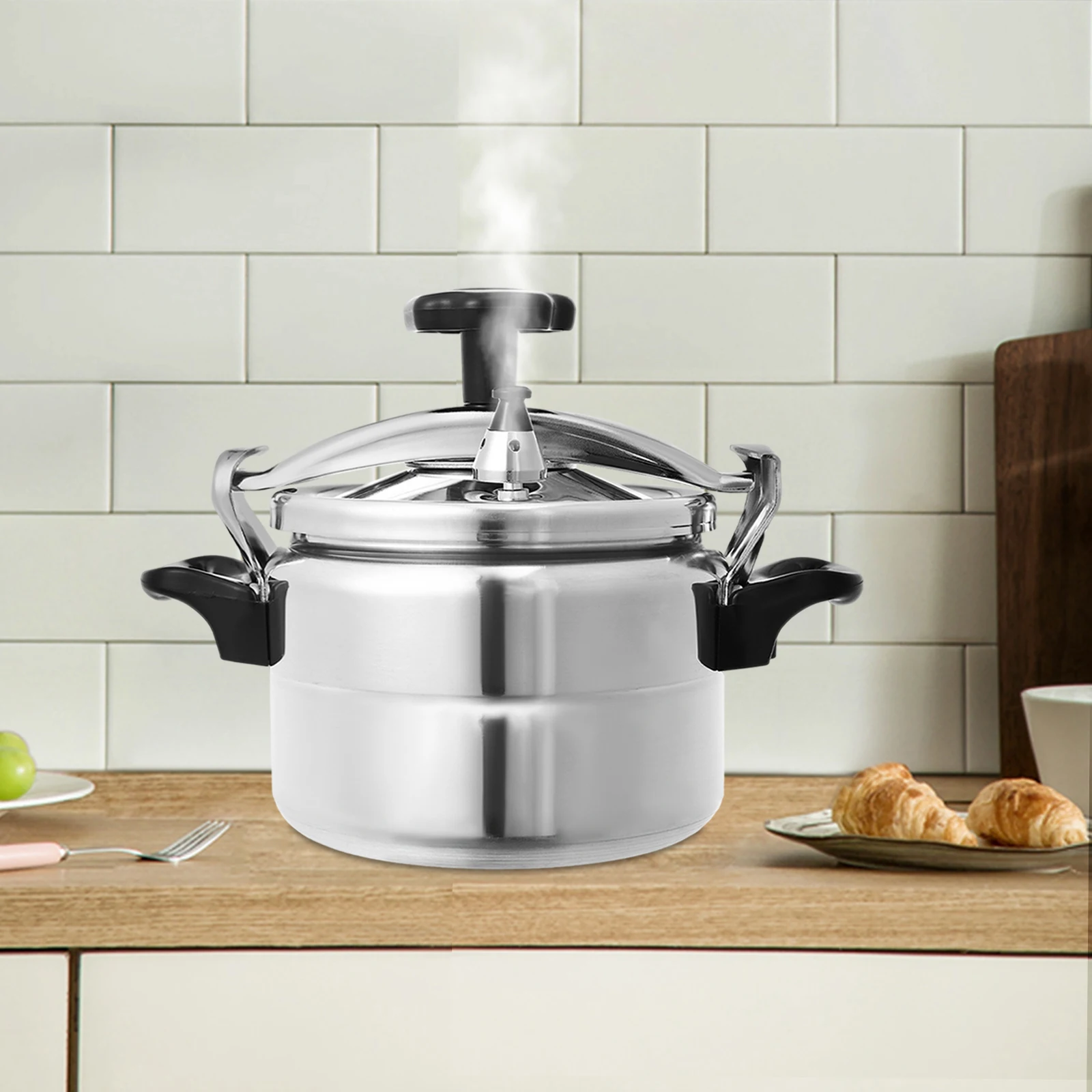 

Скороварка из алюминиевого сплава, компактная скороварка объемом 3 л, портативная маленькая кастрюля для приготовления скорости для кухни, ресторана, дома