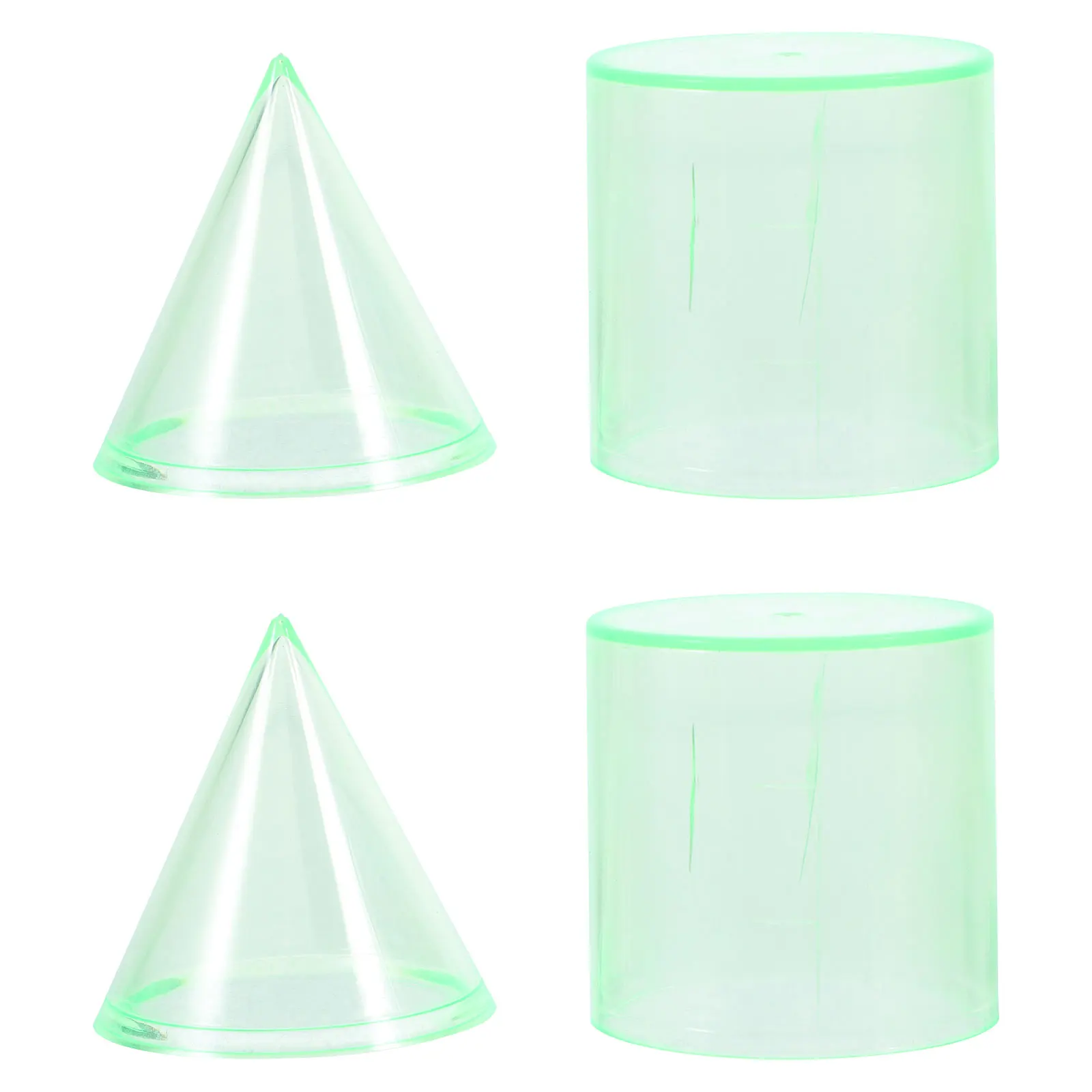 2 set 2 Sets Geometric Cylinder Cone Volume Ratio Demonstrator Mathematics Teaching Aid Math Learning Tool Longlasting Material