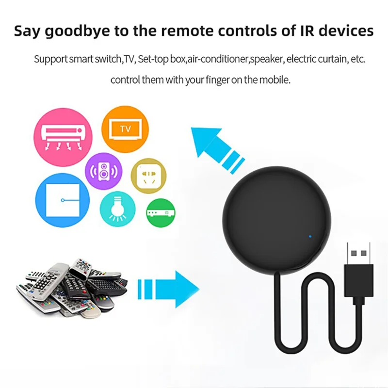 

M07K-Tuya Smart Wifi IR Remote Smart Home For Air Conditioner TV DVD AUD AC Universal Infrared Control For Alexa, Google Home