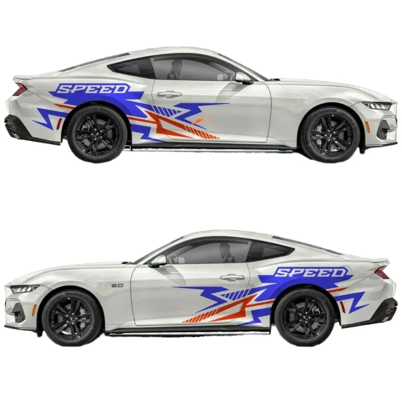 Car Stickers For Ford Mustang Speed Aggressive Schnittlinien Seiten Tur Vinyl Aufkleber decal